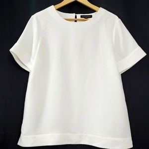 Banana Republic Ivory White A-line Top Blouse